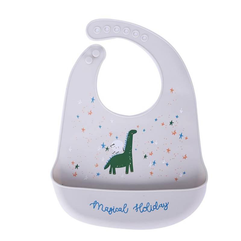 Silikon Cartoon Muster Baby Lätzchen Tragbar Verstellbar Säugling Niedlich Essen Speichel Handtuch#5 von Joom DACH