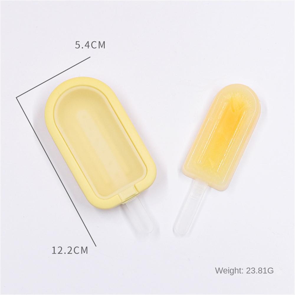 Silikon-Eiscreme-Form mit Deckel, selbstgemachte Eis am Stiel, DIY-Eismaschine, Dessert-Kuchenform, Sommerparty-Zubehör, Küchenwerkzeuge 1PCS gelb von Joom DACH