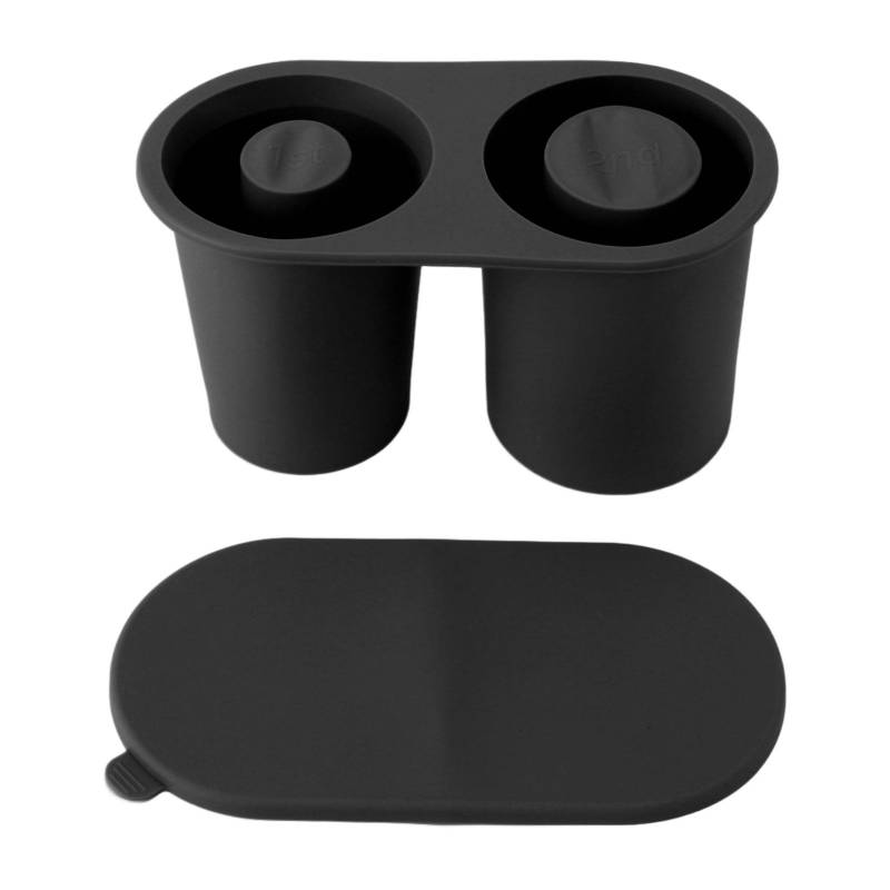 Silikon Eiswürfelform für 30oz 40oz Becher Leichtes Entformen Hohlzylinder Eisform mit Auslaufschutz Black von Joom DACH