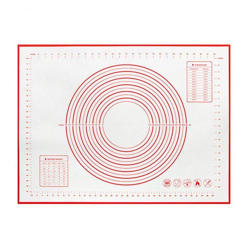 Silikon-Fiberglas-Roll-Teig-Pad, Kuchen, Backformen, Liner-Pad-Matte, Roll-Teig-Matte, Backen-Gebäck-Werkzeug 40*30cm  rot von Joom DACH