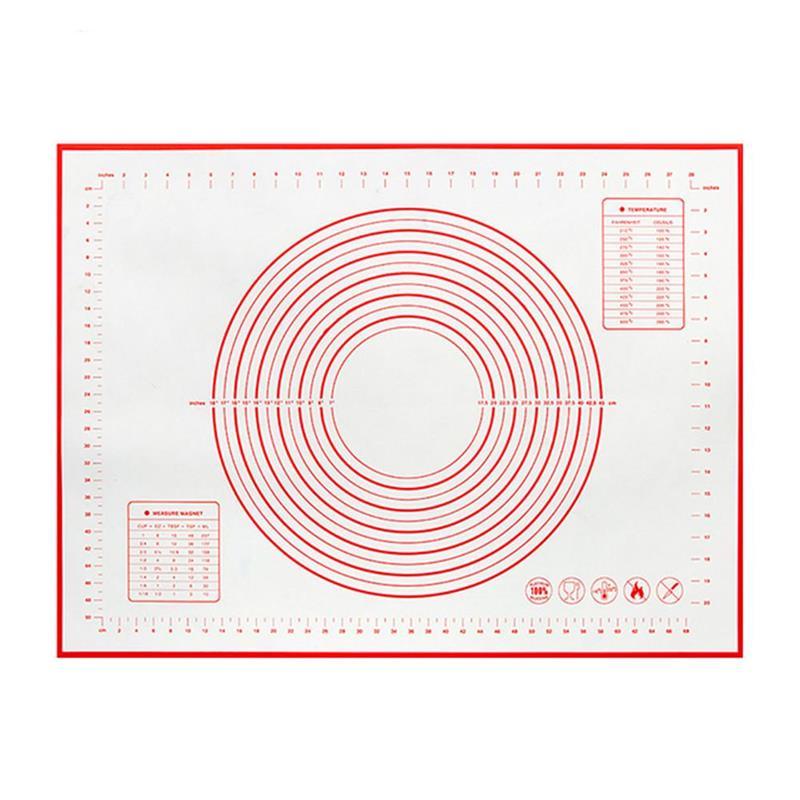 Silikon-Fiberglas-Roll-Teig-Pad, Kuchen, Backformen, Liner-Pad-Matte, Roll-Teig-Matte, Backen-Gebäck-Werkzeug 60*40cm  rot von Joom DACH