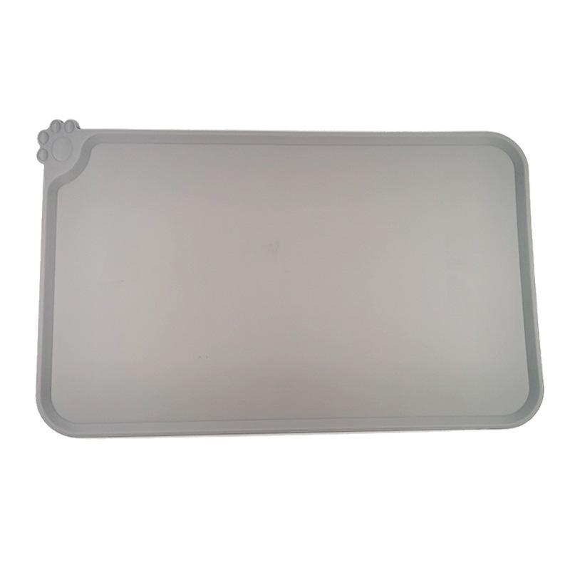 Silikon Haustierunterlage Wasserdicht Schmutzabweisend Fressmatte für Baby Kinder Kinder Rosa Pfoten grau von Joom DACH