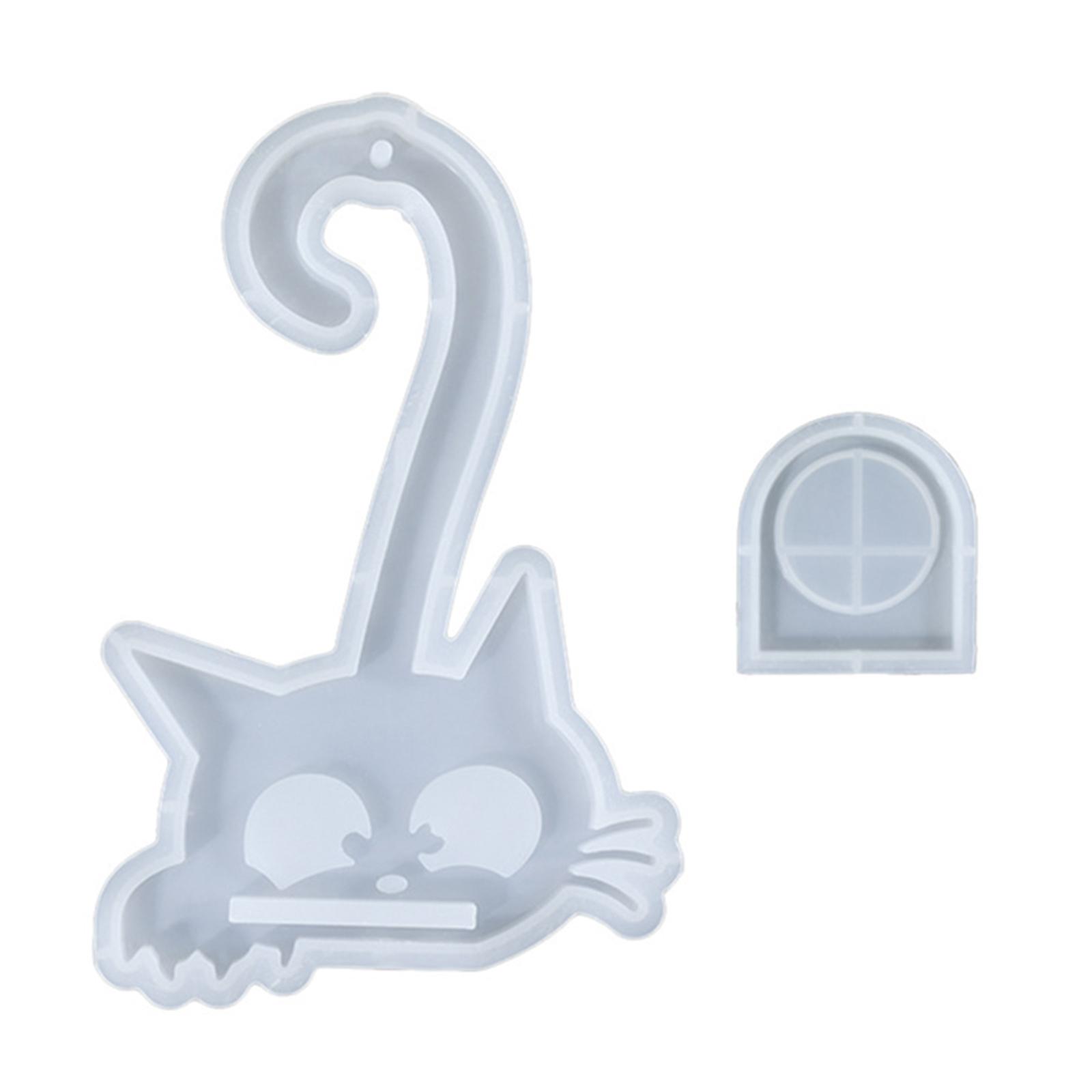 Silikon Kerzenhalter Formen Kätzchen Silikon Anhängerformen mit Loch für Epoxidharz Teelichthalter Heimdekoration 3 von Joom DACH