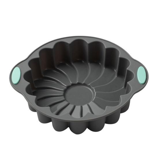 Silikon-Kuchenform, antihaftbeschichtet, rund, Charlotte-Kuchenform, für Käsekuchen, Schokolade A von Joom DACH