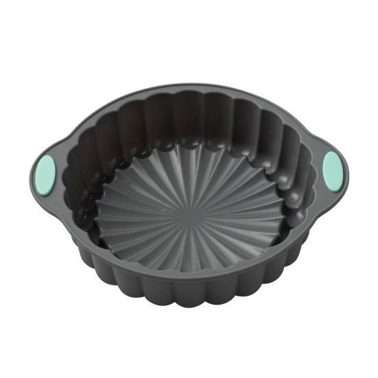 Silikon-Kuchenform, antihaftbeschichtet, rund, Charlotte-Kuchenform, für Käsekuchen, Schokolade B von Joom DACH