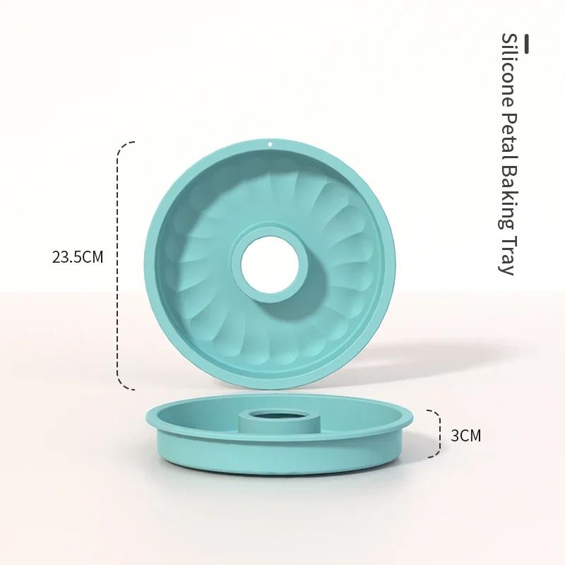 Silikon-Kuchenform in 3D-Form, DIY-Gebäck-Backwerkzeuge für Kuchenformen, Küche, geriffelte Rohrform, Backgeschirr, Kuchendekorationswerkzeug, Backwerkzeug YH1080-100g von Joom DACH