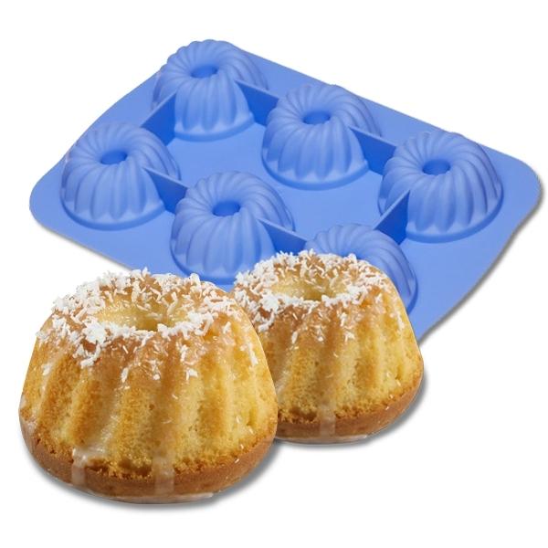 Silikon-Muffinform 6 Flöten von Joom DACH