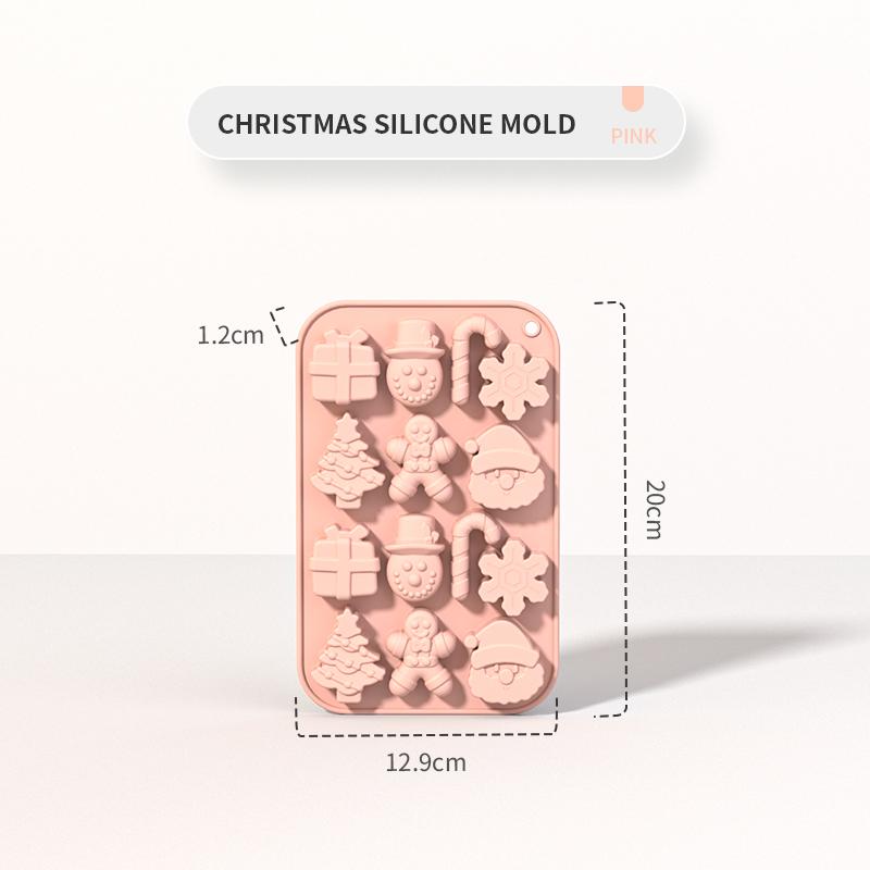 Silikon Schokoladenform Menschliche Form Lebkuchen Schneemann Weihnachtsbaum Puppe Weihnachten DIY Backform von Joom DACH