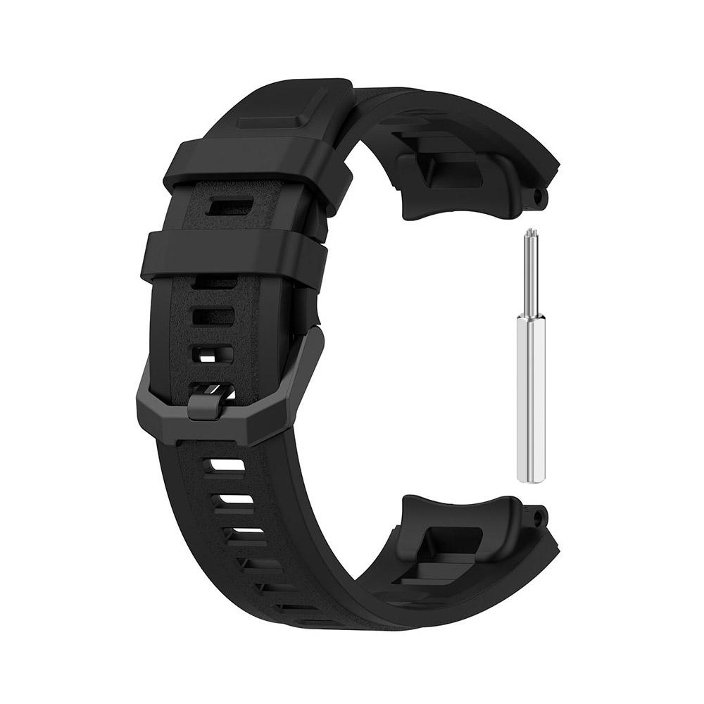 Silikon Schwarz Armband für AMAZFIT T-Rex 2 Ersatz Herren Verstellbares Sportarmband mit Entfernungswerkzeug für Amazfit T Rex 2 schwarz von Joom DACH