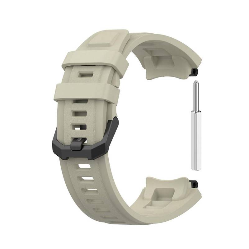 Silikon Schwarz Armband für AMAZFIT T-Rex 2 Ersatz Herren Verstellbares Sportarmband mit Entfernungswerkzeug für Amazfit T Rex 2 graue von Joom DACH