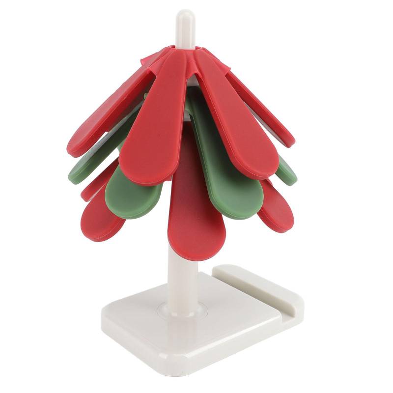 Silikon Untersetzer für heiße Gerichte Weihnachtsdeko Baumform Untersetzer Set Stapelbar Hitzebeständig Rutschfest von Joom DACH