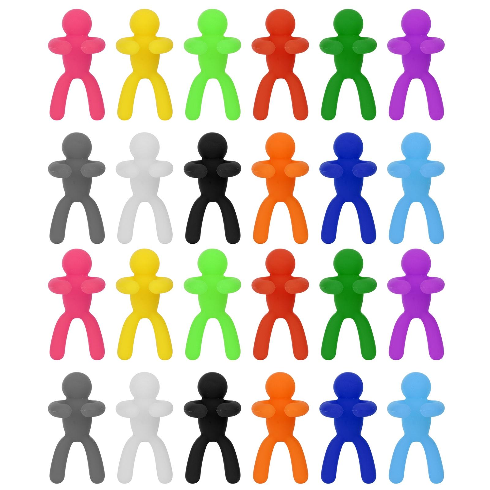 Silikon Weinglasmarker Trinkglas Identifikationsetiketten Anhänger Schilder für Partyzubehör 24 Stück von Joom DACH