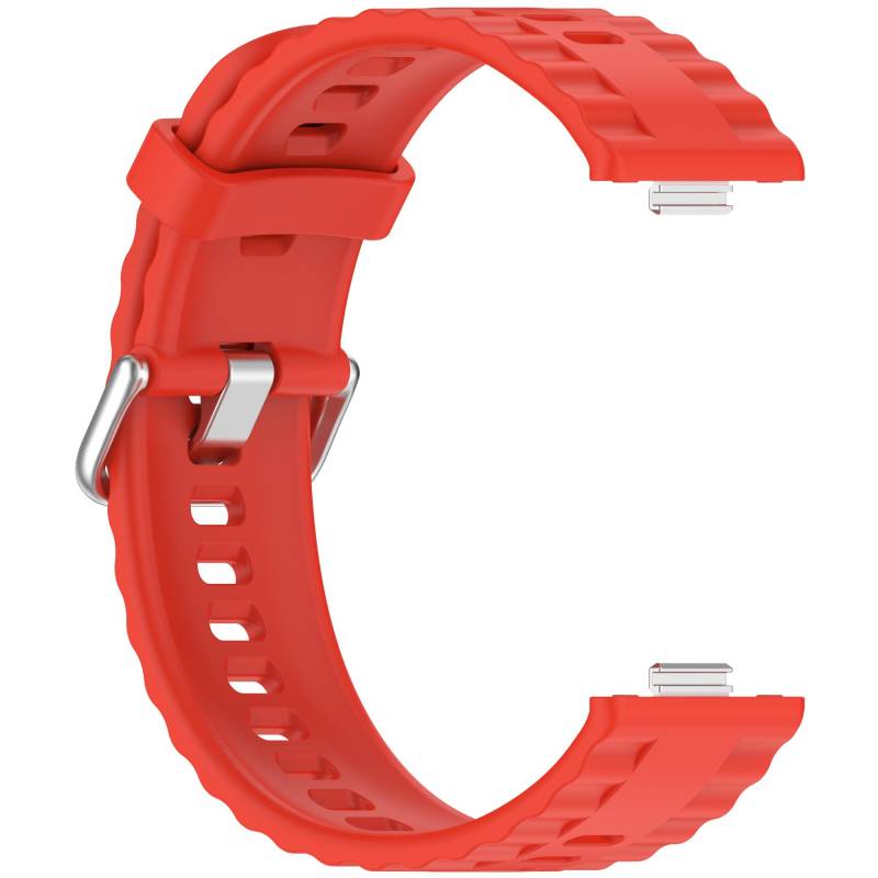 Silikonarmband Für Huawei Watch Fit4 3 Smartwatch-Armband Für Huawei Watch Fit 4 Pro Herren und Damen Ersatz-Uhrenarmband Zubehör For Watch Fit 4Pro rot von Joom DACH