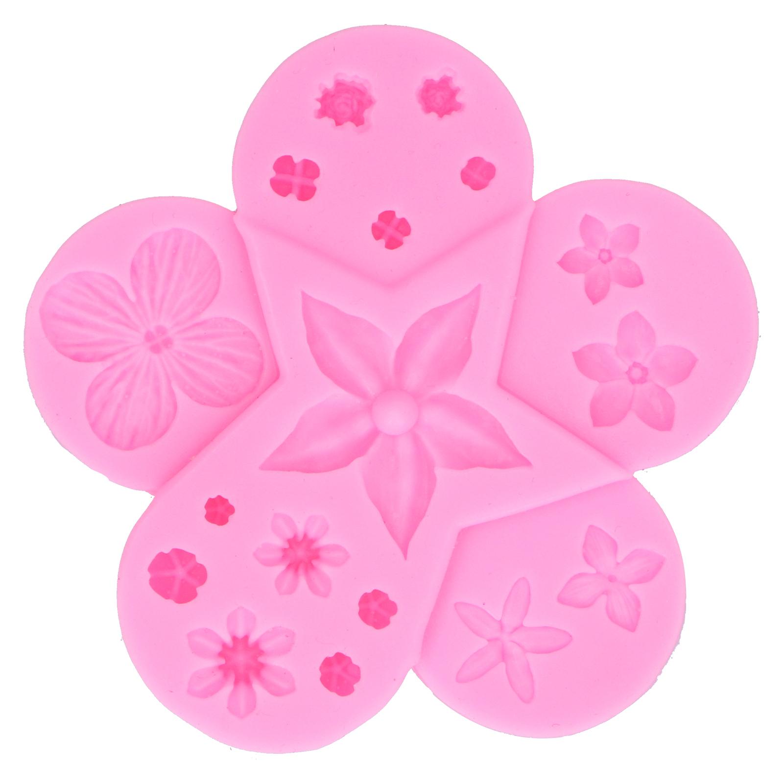 Silikonform Blume Blatt Form Schokoladenform DIY Fondant Kuchenform KüchenutensilienRosa rosa von Joom DACH