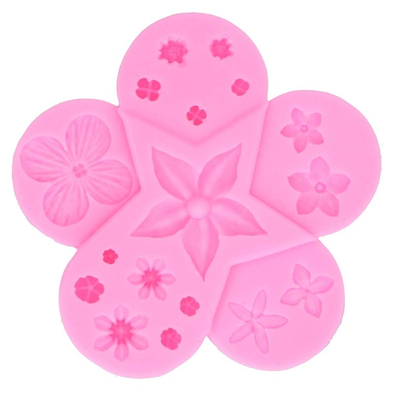 Silikonform Blume Blatt Form Schokoladenform DIY Fondant Kuchenform KüchenutensilienRosa rosa von Joom DACH