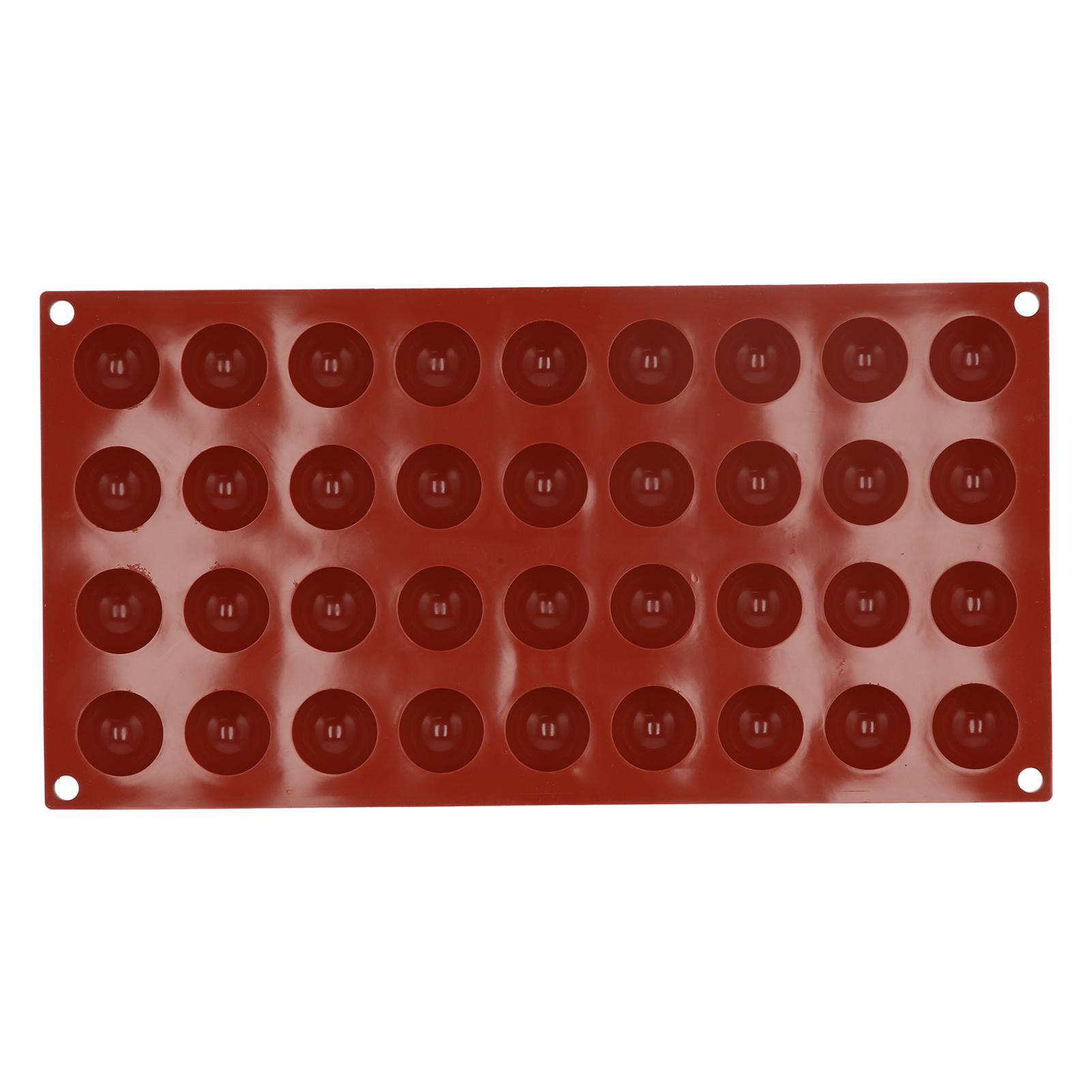 Silikonform Lebensmittelqualität Halbkugelförmige Kuchenform Tablett für Schokolade Seife Heimküche(36 Löcher ) von Joom DACH