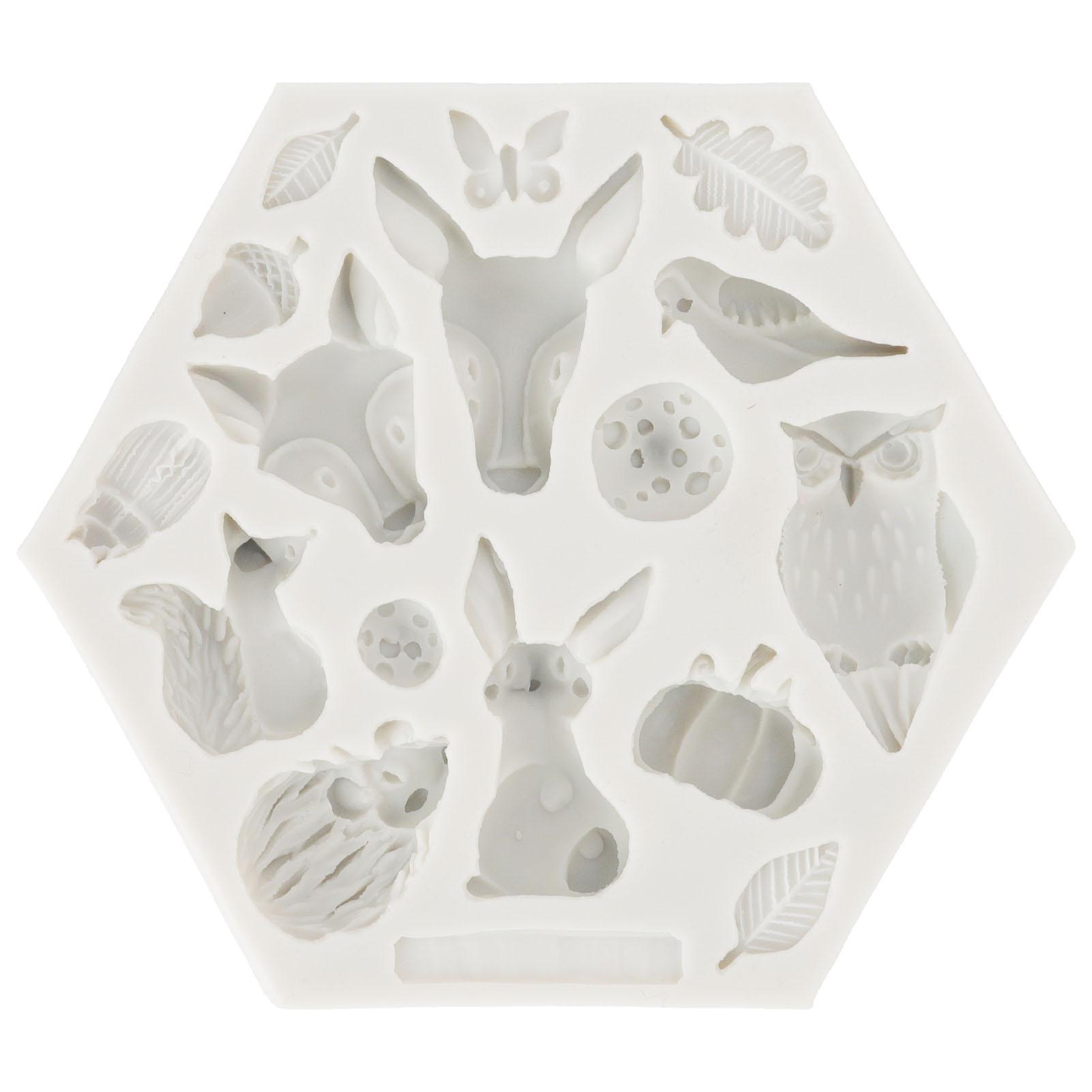 Silikonform Niedliche Tierform Leichtes Entformen Flexibel Weich Backform für DIY Kuchen Fondant von Joom DACH