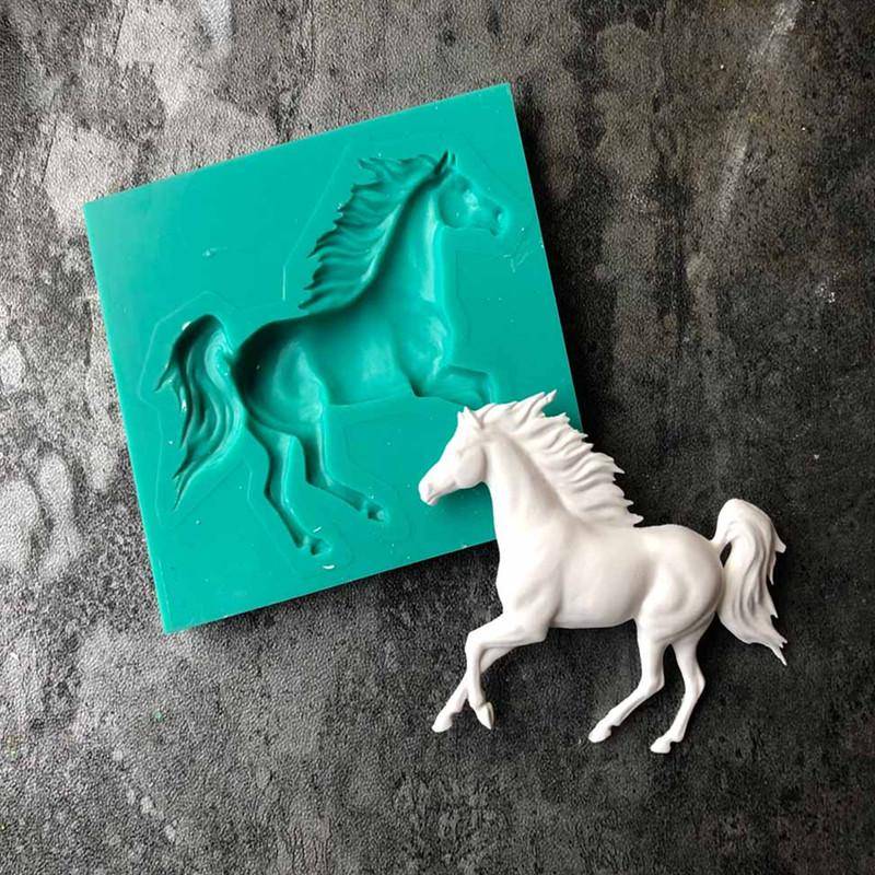 Silikonform Pferd Silikonform Fondant Kuchenform DIY weiche Süßigkeitenform Schokolade Backutensilien von Joom DACH