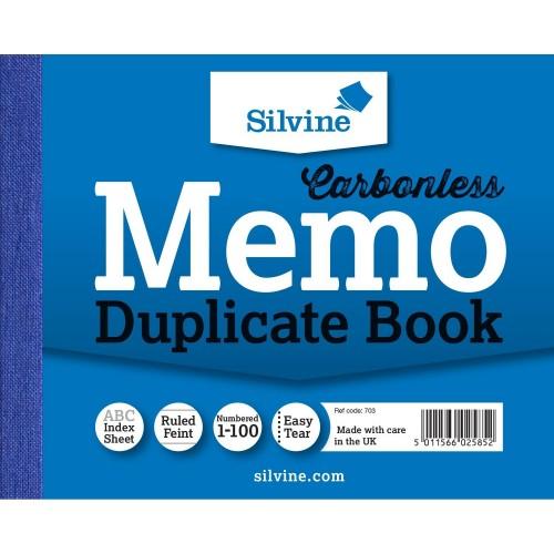 Silvine Selbstdurchschreibe-Kopierpapier-Notizbuch One Size blau von Joom DACH