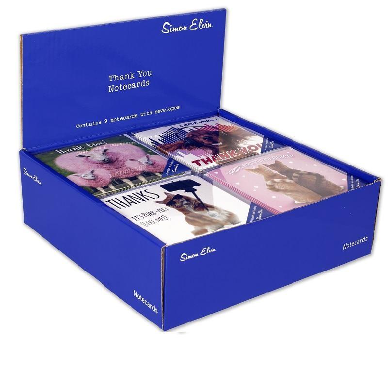 Simon Elvin Dankeskarte (Packung mit 24) One Size schwarz von Joom DACH