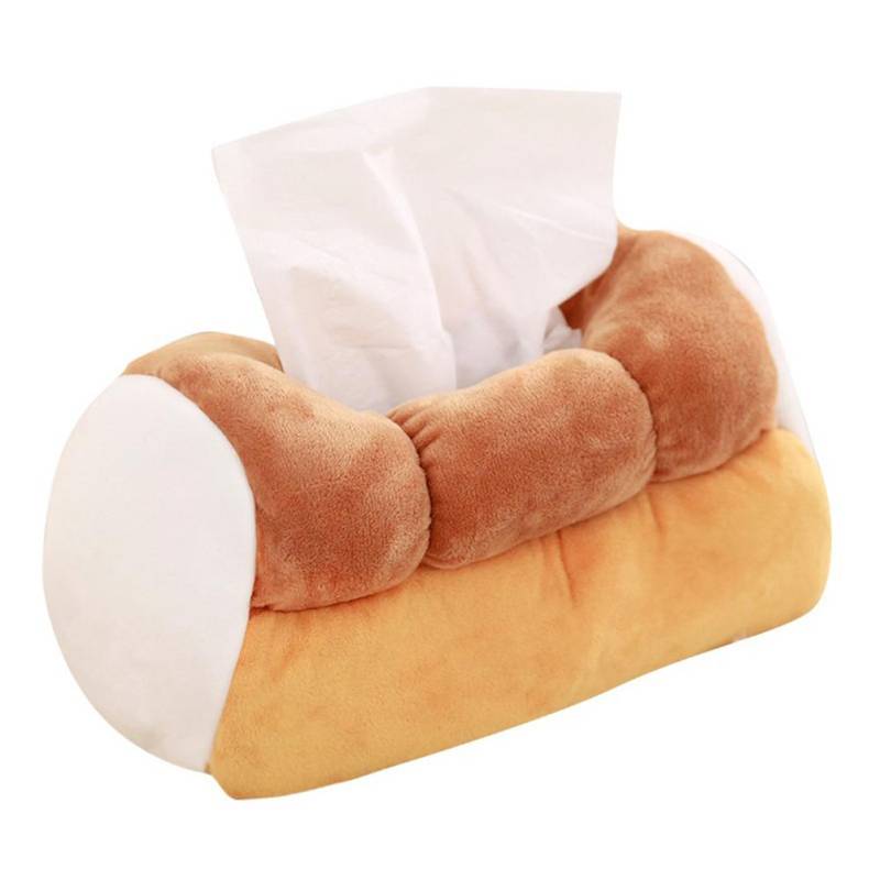 Simulation Toast Tissue Box Plüsch Brot Papier Halter Serviette Container Für Home Car Cafe von Joom DACH
