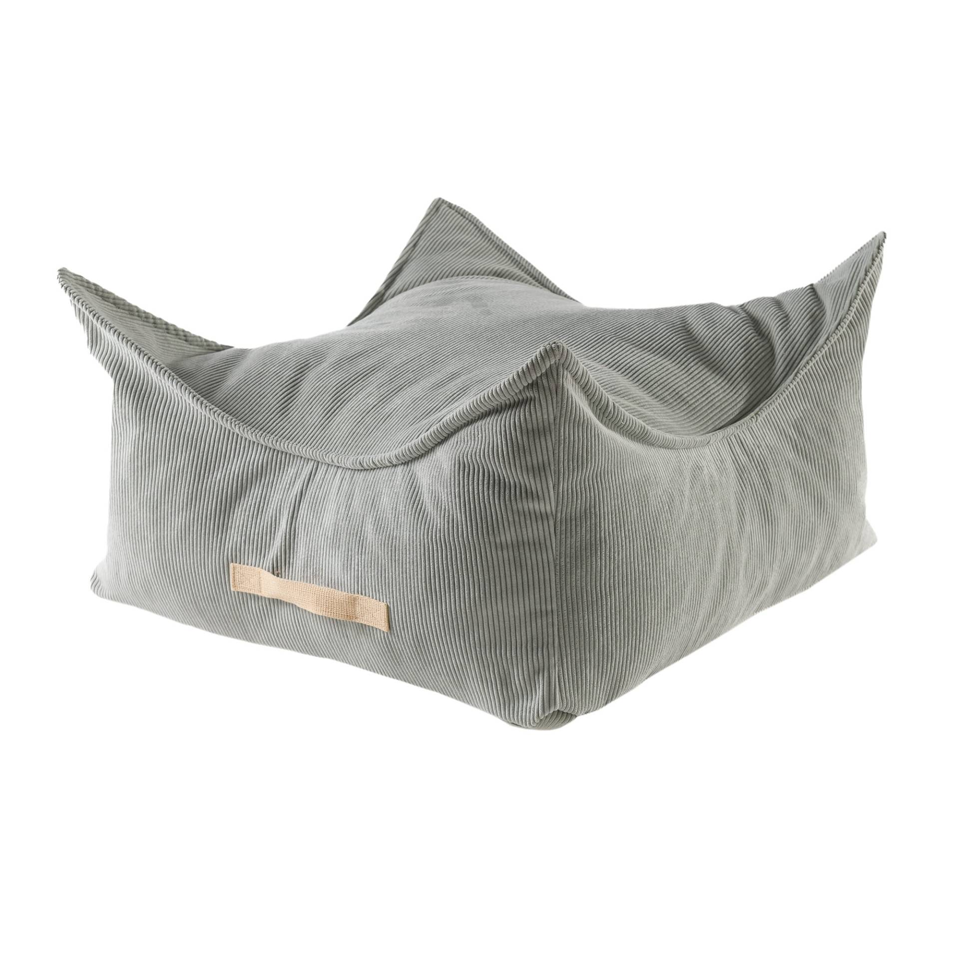 Sitzkissen für Kinder MeowBaby® Quadratisch, Cord, 60x60x35 cm 60x60x35 cm grau von Joom DACH