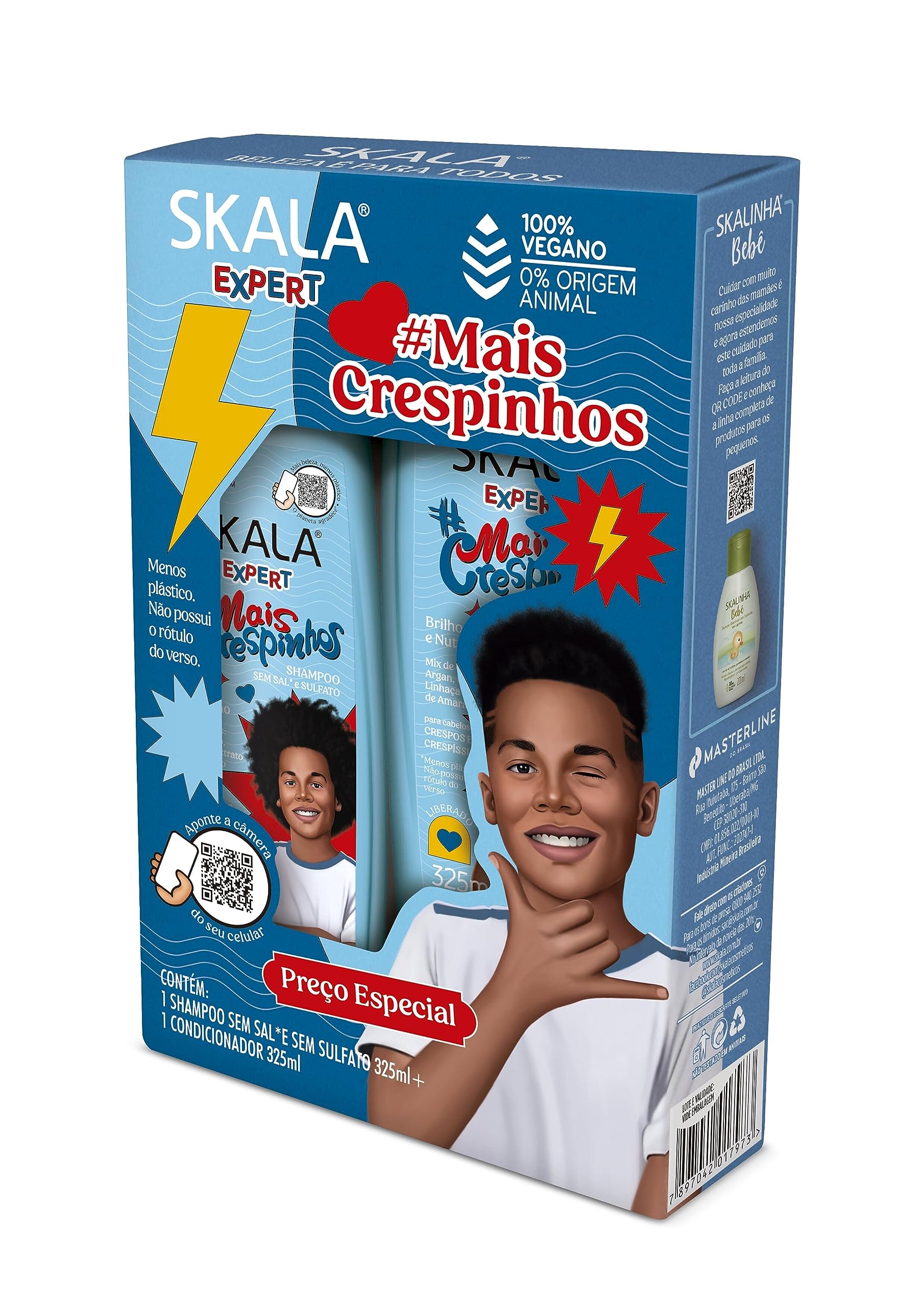 Skala Expert Kit Lockiges Haar Shampoo Conditioner Set 325ml für lockiges Haar #MaisCrespinhos Herren & 2-teilig von Joom DACH