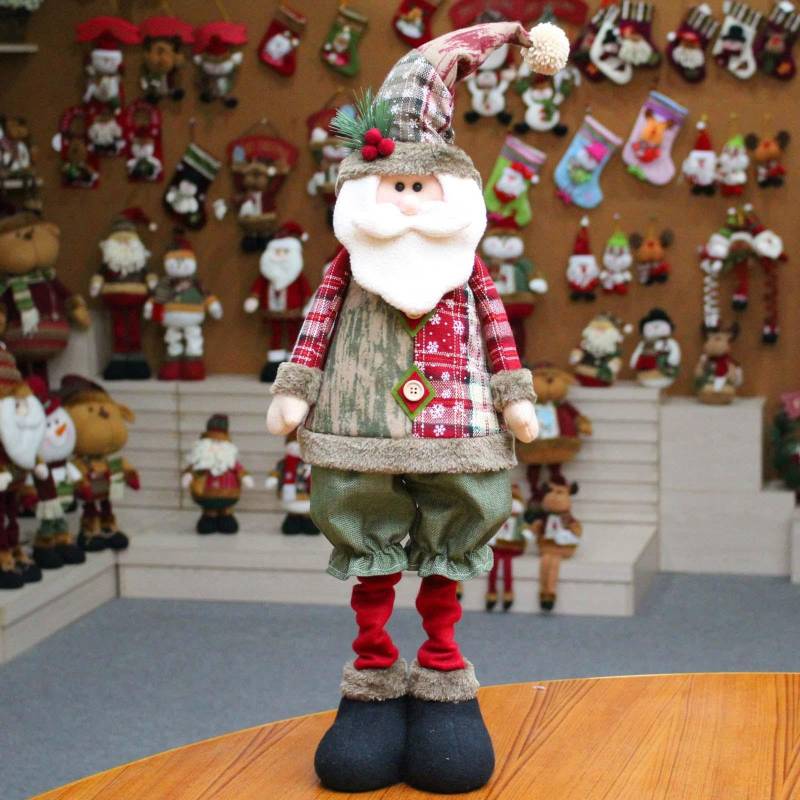 Skalierbare Weihnachtsmann-Schneemann-Elch-Puppe, Weihnachtsdekoration, Weihnachtsbaum, anständige Ornamente One Size von Joom DACH