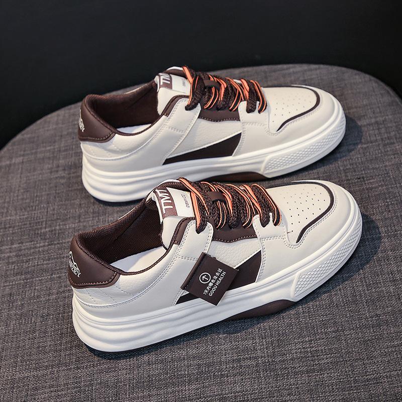 Skateboard Damen Winter Neue Dicksohlen Color-Blocking Studenten All-Match Casual Sportschuhe 40 von Joom DACH