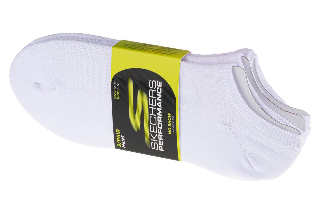 Skechers 3er Pack No Show Stretch Socken S101715-WHT, Herren, Socken, weiß 41-46 weiß von Joom DACH
