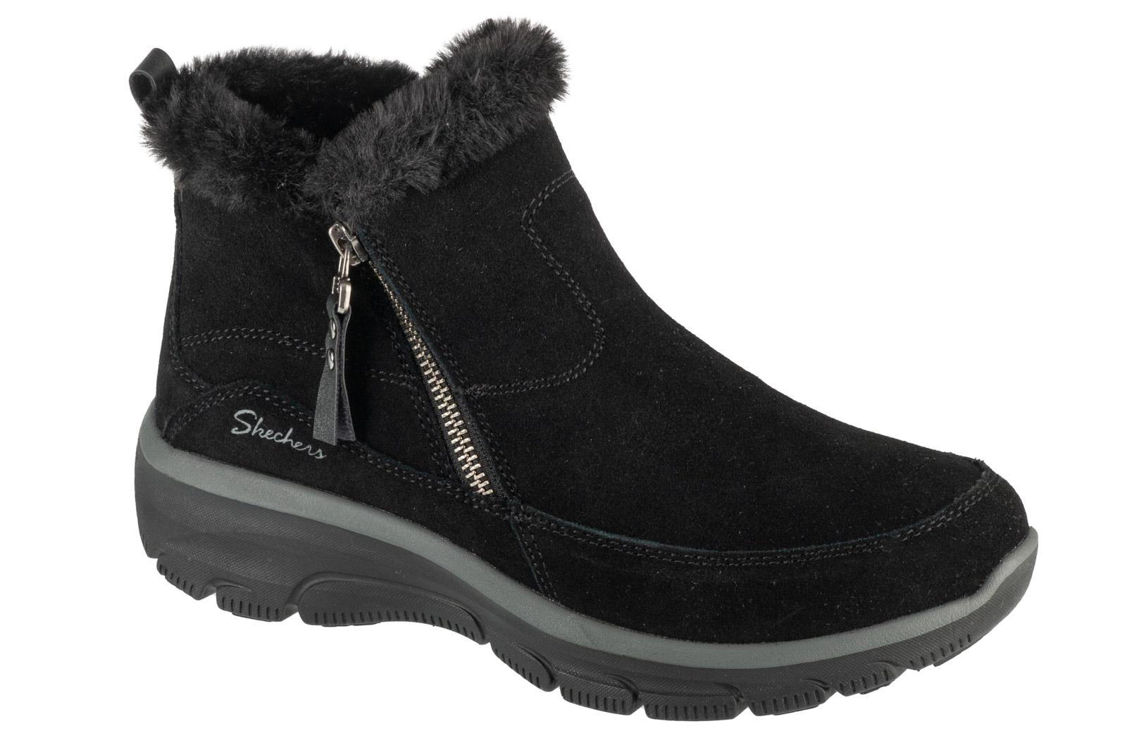 Skechers Easy Going – Cooler Reißverschluss!, Schwarze Winterstiefel für Damen 39 schwarz von Joom DACH