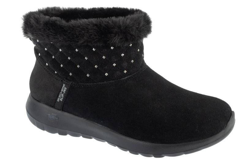 Skechers Slip-Ins: Freude für unterwegs - Gemütlicher Schimmer, Damen Winterstiefel schwarz 39 schwarz von Joom DACH