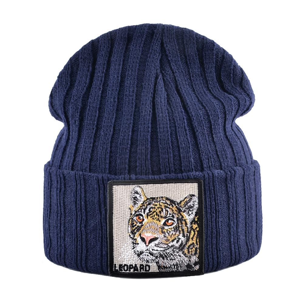 Skullies Beanies Frauen Herbst Winter Streetwear Stricken Mützen Hut Männer Gestrickte Einfarbig Motorhaube Gorras Mit Stickerei Patch Kappe von Joom DACH