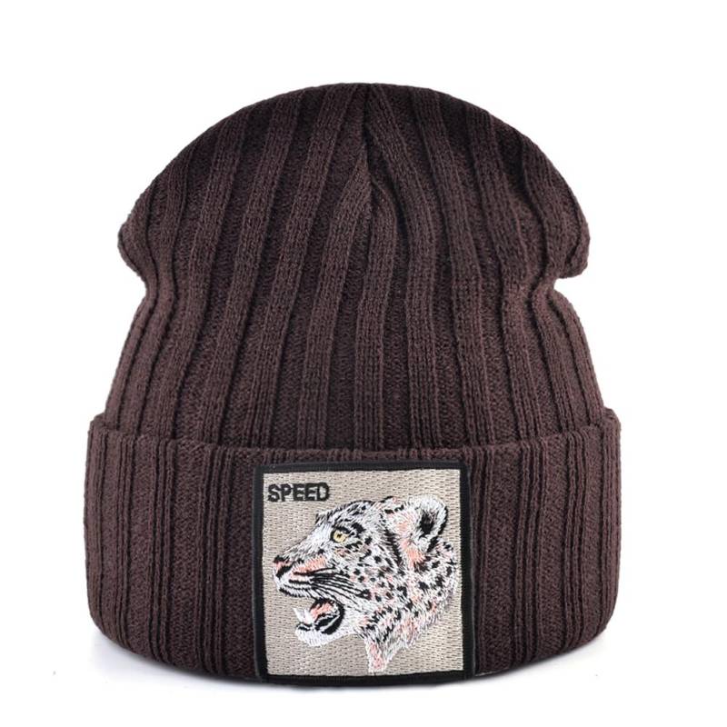 Skullies Beanies Frauen Herbst Winter Streetwear Stricken Mützen Hut Männer Gestrickte Einfarbig Motorhaube Gorras Mit Stickerei Patch Kappe von Joom DACH