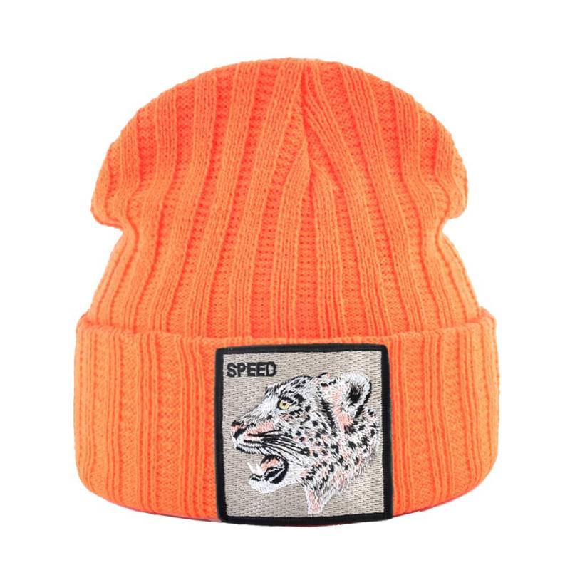 Skullies Beanies Frauen Herbst Winter Streetwear Stricken Mützen Hut Männer Gestrickte Einfarbig Motorhaube Gorras Mit Stickerei Patch Kappe von Joom DACH