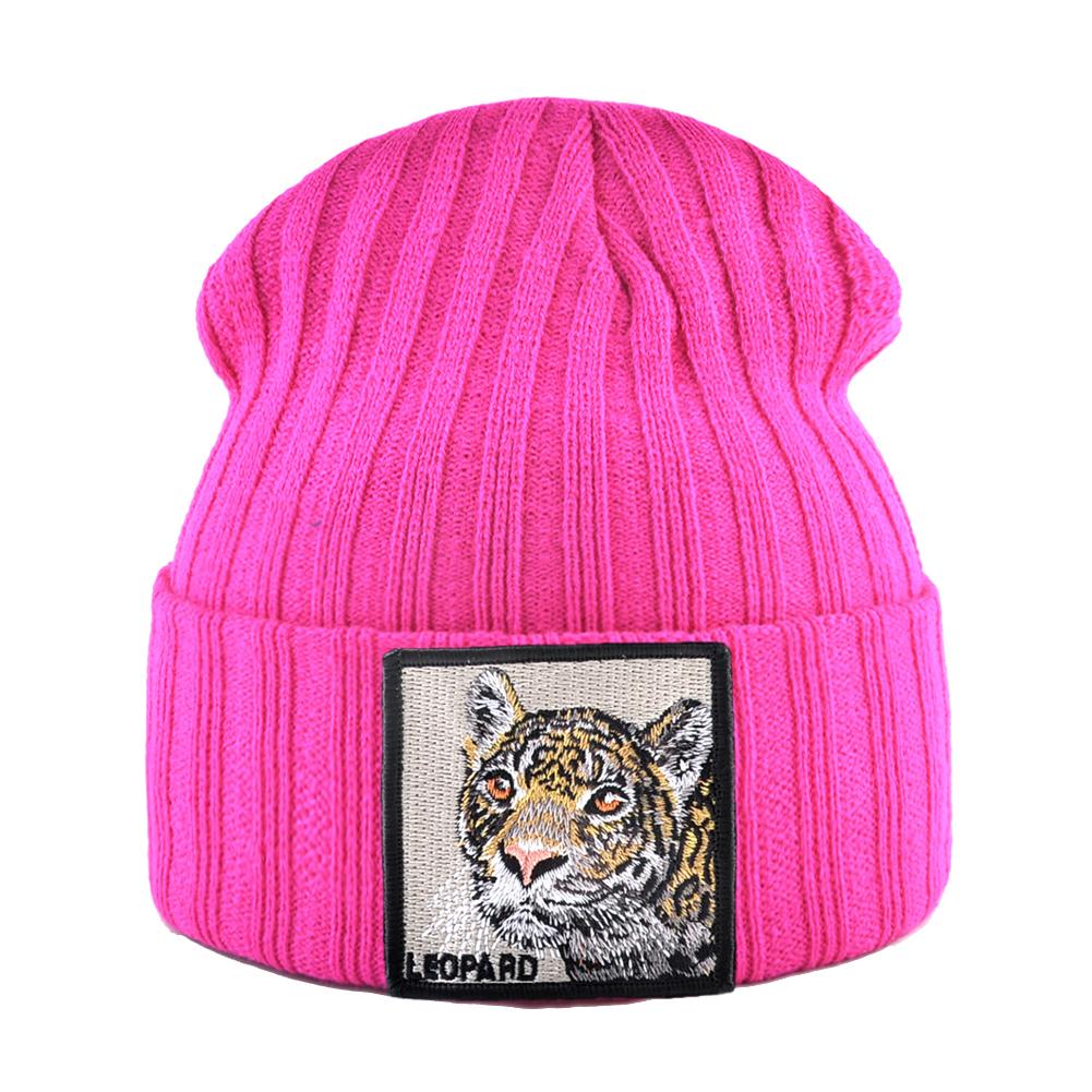 Skullies Beanies Frauen Herbst Winter Streetwear Stricken Mützen Hut Männer Gestrickte Einfarbig Motorhaube Gorras Mit Stickerei Patch Kappe von Joom DACH