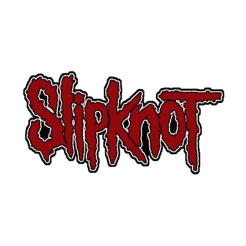 Slipknot-Logo-Patch mit Aussparung One Size rot von Joom DACH