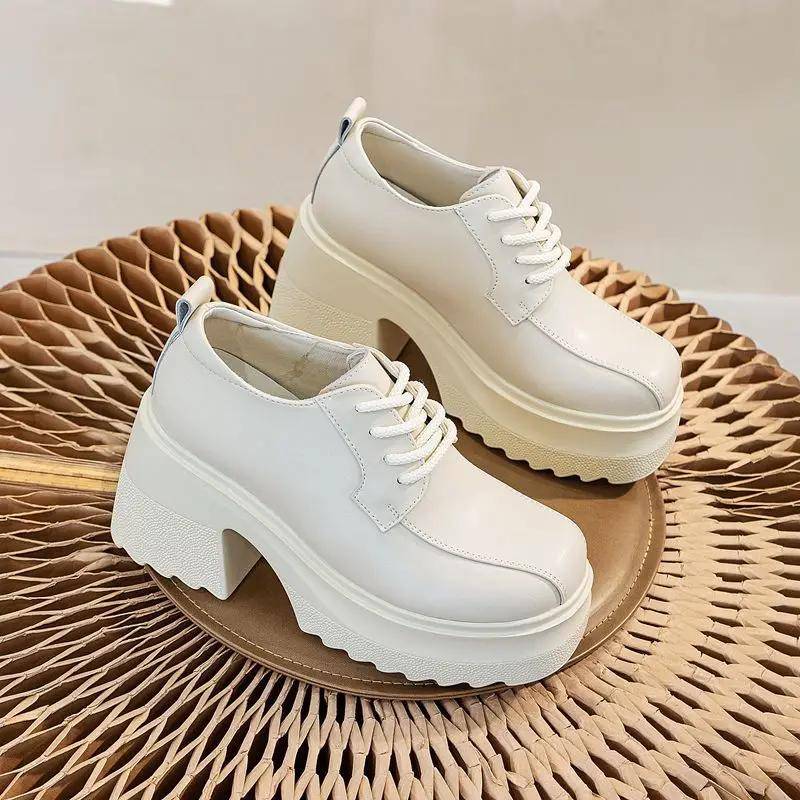 Slipper Echtes Leder Elegant Damen Schuhe mit Absatz Party Luxus Designer Frau Pumps Plateau Hochzeit Braut Hoher Absatz Neu 40 weiß von Joom DACH