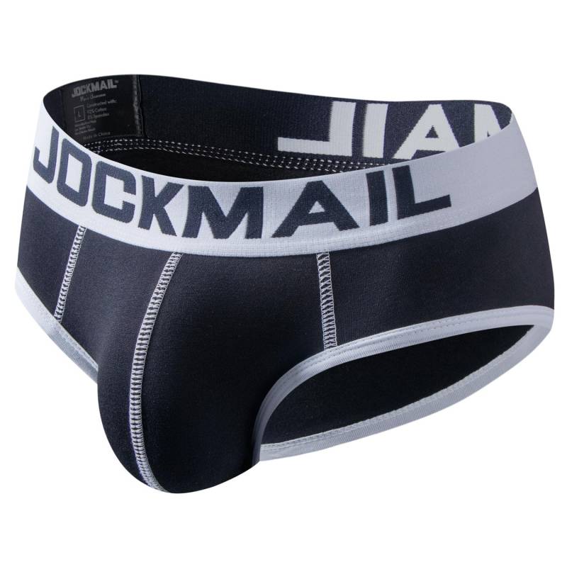 Slips JOCKMAIL Baumwolle Weich Bequem Atmungsaktiv Sport Alltag Casual Herren Unterwäsche 9 Farben Mode Unterhosen M schwarz von Joom DACH