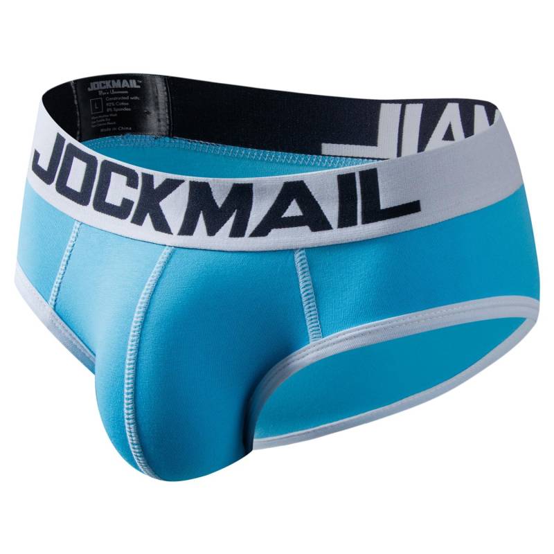 Slips JOCKMAIL Baumwolle Weich Bequem Atmungsaktiv Sport Alltag Casual Herren Unterwäsche 9 Farben Mode Unterhosen XXL himmelblaue von Joom DACH