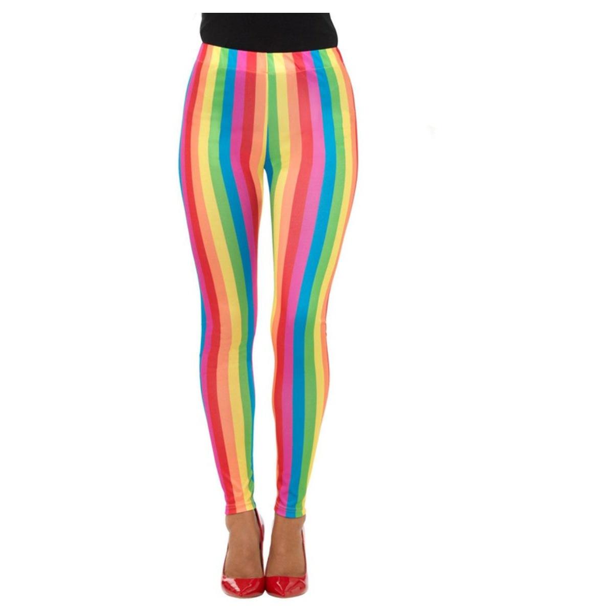 Smiffys Damen/Damen Clown Regenbogen Leggings M schwarz von Joom DACH