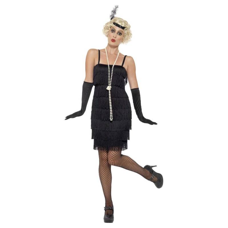 Smiffys Damen/Damen Flapper Kostümset 20 UK - 22 schwarz von Joom DACH