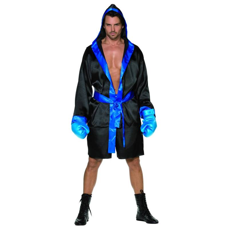 Smiffys Herren Boxer Kostümset M schwarz/blau von Joom DACH