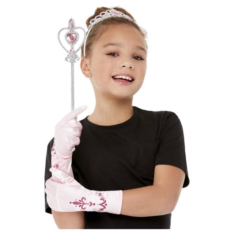 Smiffys Mädchen Prinzessin Kostüm Zubehör Set One Size rosa/silber von Joom DACH