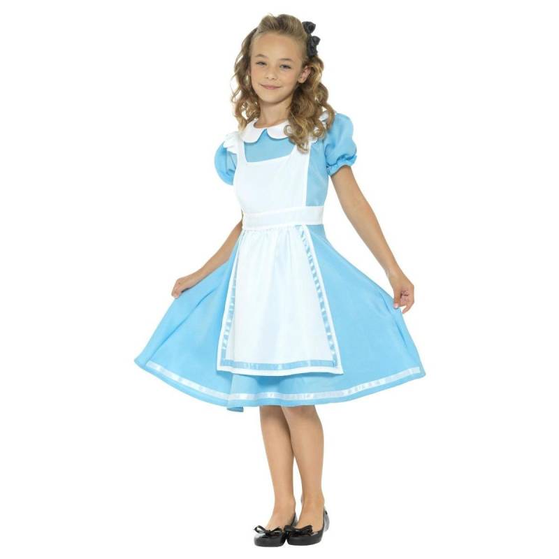 Smiffys Mädchen Wunderland Prinzessin Kostümset 4-6 Years blau von Joom DACH