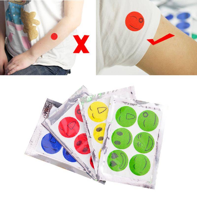 Smiley Face Anti Mosquito Mozzie Insect Bug Bugs Repellent Sticker Patch grün von Joom DACH