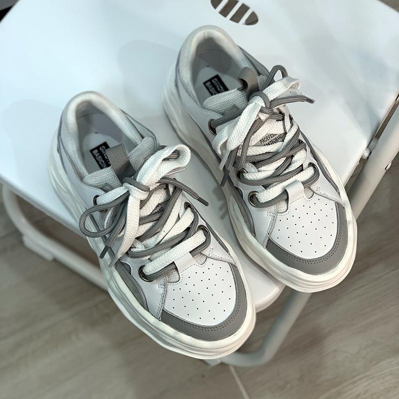 Sneaker Damen Koreanische Version Schmutzige Schuhe Trendschuhe Frühling und Herbst Obermaterial Neu Schwammkuchensohle Damenschuhe Studenten 40 von Joom DACH