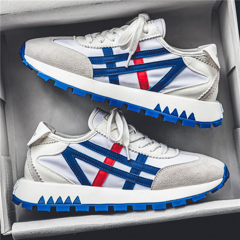 Sneakers Herrenschuhe Einfarbig Mode Weiß Casual Sportschuhe für Männer Plattform Rutschfeste Laufschuhe Zapatillas De Deporte 44 von Joom DACH