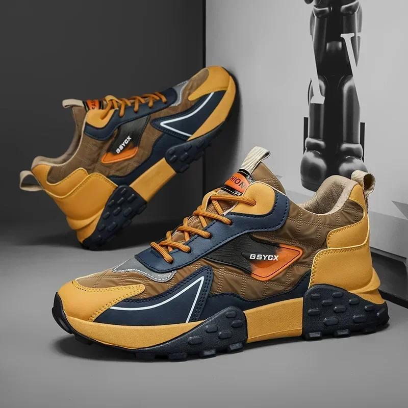 Sneakers Schuhe für Männer Luxus Plateau Herren Sneakers Hochwertige Casual Laufschuhe Winter Plus Size Baumwollschuhe Neu 43 von Joom DACH