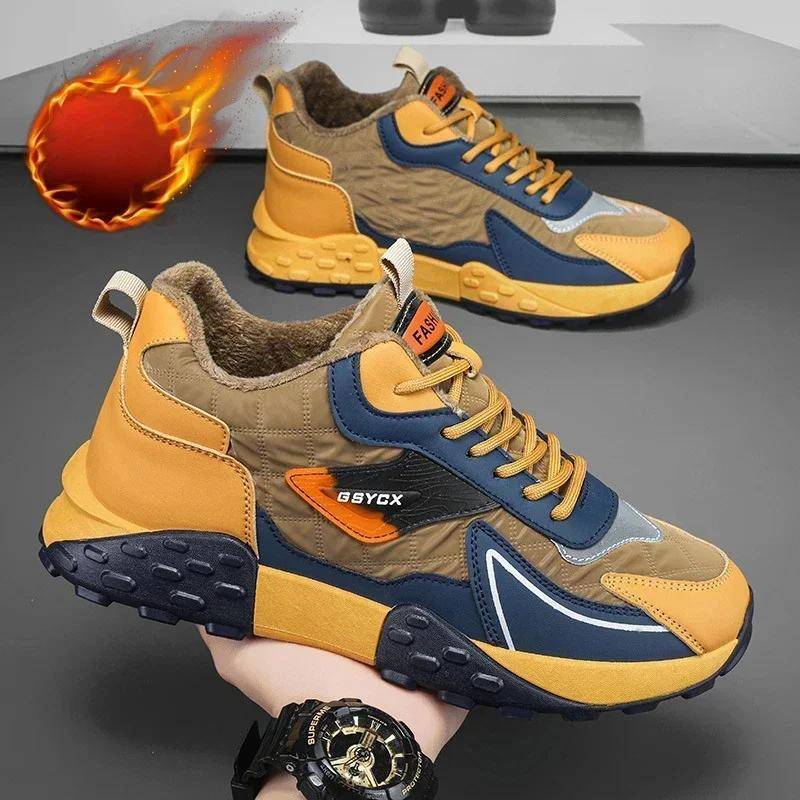 Sneakers Schuhe für Männer Luxus Plateau Herren Sneakers Hochwertige Casual Laufschuhe Winter Plus Size Baumwollschuhe Neu 46 von Joom DACH